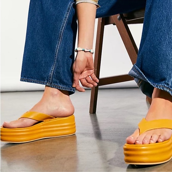 Free People Haven Platform‎ Thong Sandal Sz 6 US  (36) - Picture 1 of 11